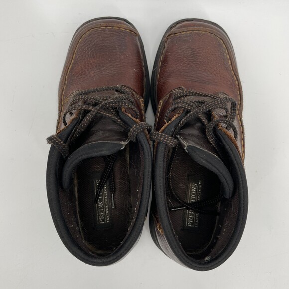 PREDICTIONS Leather Collection Dark Brown Chukka Boots Booties Size 8 - Picture 7 of 9